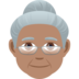 Old Woman: Medium Skin Tone Emoji Copy Paste ― 👵🏽 - joypixels