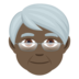 Older Person: Dark Skin Tone Emoji Copy Paste ― 🧓🏿 - joypixels