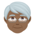 Older Person: Medium-dark Skin Tone Emoji Copy Paste ― 🧓🏾 - joypixels