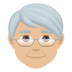 Older Person: Medium-light Skin Tone Emoji Copy Paste ― 🧓🏼 - joypixels