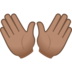 Open Hands: Medium Skin Tone Emoji Copy Paste ― 👐🏽 - joypixels