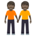 People Holding Hands: Dark Skin Tone Emoji Copy Paste ― 🧑🏿‍🤝‍🧑🏿 - joypixels
