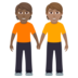 People Holding Hands: Medium-dark Skin Tone, Medium Skin Tone Emoji Copy Paste ― 🧑🏾‍🤝‍🧑🏽 - joypixels