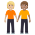 People Holding Hands: Medium-light Skin Tone, Medium Skin Tone Emoji Copy Paste ― 🧑🏼‍🤝‍🧑🏽 - joypixels