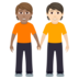 People Holding Hands: Medium Skin Tone, Light Skin Tone Emoji Copy Paste ― 🧑🏽‍🤝‍🧑🏻 - joypixels