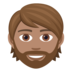 Person: Medium Skin Tone, Beard Emoji Copy Paste ― 🧔🏽 - joypixels