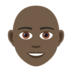 Person: Dark Skin Tone, Bald Emoji Copy Paste ― 🧑🏿‍🦲 - joypixels