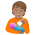 Person Feeding Baby: Medium Skin Tone Emoji Copy Paste ― 🧑🏽‍🍼 - joypixels