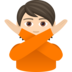 Person Gesturing NO: Light Skin Tone Emoji Copy Paste ― 🙅🏻 - joypixels
