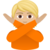 Person Gesturing NO: Medium-light Skin Tone Emoji Copy Paste ― 🙅🏼 - joypixels