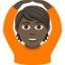 Person Gesturing OK: Dark Skin Tone Emoji Copy Paste ― 🙆🏿 - joypixels