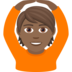 Person Gesturing OK: Medium-dark Skin Tone Emoji Copy Paste ― 🙆🏾 - joypixels