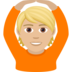 Person Gesturing OK: Medium-light Skin Tone Emoji Copy Paste ― 🙆🏼 - joypixels