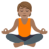 Person In Lotus Position: Medium Skin Tone Emoji Copy Paste ― 🧘🏽 - joypixels