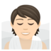 Person In Steamy Room: Light Skin Tone Emoji Copy Paste ― 🧖🏻 - joypixels
