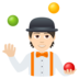 Person Juggling: Light Skin Tone Emoji Copy Paste ― 🤹🏻 - joypixels
