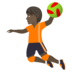 Person Playing Handball: Dark Skin Tone Emoji Copy Paste ― 🤾🏿 - joypixels