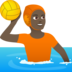 Person Playing Water Polo: Dark Skin Tone Emoji Copy Paste ― 🤽🏿 - joypixels