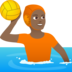 Person Playing Water Polo: Medium-dark Skin Tone Emoji Copy Paste ― 🤽🏾 - joypixels
