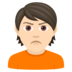 Person Pouting: Light Skin Tone Emoji Copy Paste ― 🙎🏻 - joypixels