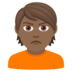 Person Pouting: Medium-dark Skin Tone Emoji Copy Paste ― 🙎🏾 - joypixels