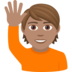 Person Raising Hand: Medium Skin Tone Emoji Copy Paste ― 🙋🏽 - joypixels