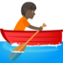 Person Rowing Boat: Dark Skin Tone Emoji Copy Paste ― 🚣🏿 - joypixels