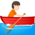 Person Rowing Boat: Light Skin Tone Emoji Copy Paste ― 🚣🏻 - joypixels
