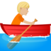 Person Rowing Boat: Medium-light Skin Tone Emoji Copy Paste ― 🚣🏼 - joypixels