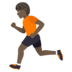 Person Running: Dark Skin Tone Emoji Copy Paste ― 🏃🏿 - joypixels