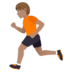 Person Running: Medium Skin Tone Emoji Copy Paste ― 🏃🏽 - joypixels