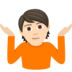 Person Shrugging: Light Skin Tone Emoji Copy Paste ― 🤷🏻 - joypixels