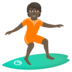 Person Surfing: Dark Skin Tone Emoji Copy Paste ― 🏄🏿 - joypixels