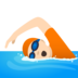 Person Swimming: Light Skin Tone Emoji Copy Paste ― 🏊🏻 - joypixels