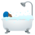 Person Taking Bath: Medium-dark Skin Tone Emoji Copy Paste ― 🛀🏾 - joypixels