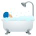 Person Taking Bath: Medium-light Skin Tone Emoji Copy Paste ― 🛀🏼 - joypixels