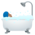 Person Taking Bath: Medium Skin Tone Emoji Copy Paste ― 🛀🏽 - joypixels