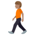 Person Walking: Medium Skin Tone Emoji Copy Paste ― 🚶🏽 - joypixels