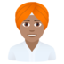 Person Wearing Turban: Medium Skin Tone Emoji Copy Paste ― 👳🏽 - joypixels