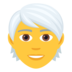 Person: White Hair Emoji Copy Paste ― 🧑‍🦳 - joypixels