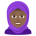 Woman With Headscarf: Medium-dark Skin Tone Emoji Copy Paste ― 🧕🏾 - joypixels