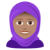 Woman With Headscarf: Medium Skin Tone Emoji Copy Paste ― 🧕🏽 - joypixels