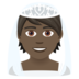 Person With Veil: Dark Skin Tone Emoji Copy Paste ― 👰🏿 - joypixels