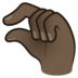Pinching Hand: Dark Skin Tone Emoji Copy Paste ― 🤏🏿 - joypixels