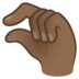 Pinching Hand: Medium-dark Skin Tone Emoji Copy Paste ― 🤏🏾 - joypixels