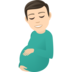 Pregnant Man: Light Skin Tone Emoji Copy Paste ― 🫃🏻 - joypixels