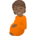 Pregnant Person: Medium-dark Skin Tone Emoji Copy Paste ― 🫄🏾 - joypixels
