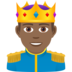 Prince: Medium-dark Skin Tone Emoji Copy Paste ― 🤴🏾 - joypixels