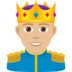 Prince: Medium-light Skin Tone Emoji Copy Paste ― 🤴🏼 - joypixels