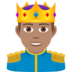 Prince: Medium Skin Tone Emoji Copy Paste ― 🤴🏽 - joypixels